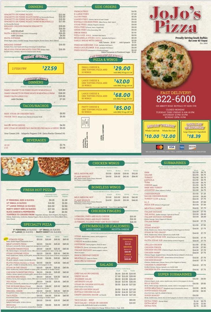 Jo Jo's Pizza & Subs Inc